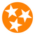 Orange Tri-Star Decal