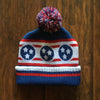 Tri-Star Beanie - Blue  Hat - Nothing Too Fancy