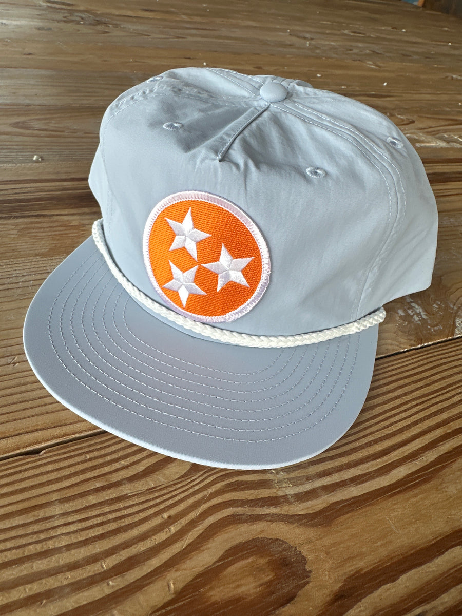 Tri-Star Surf Cap on Blue