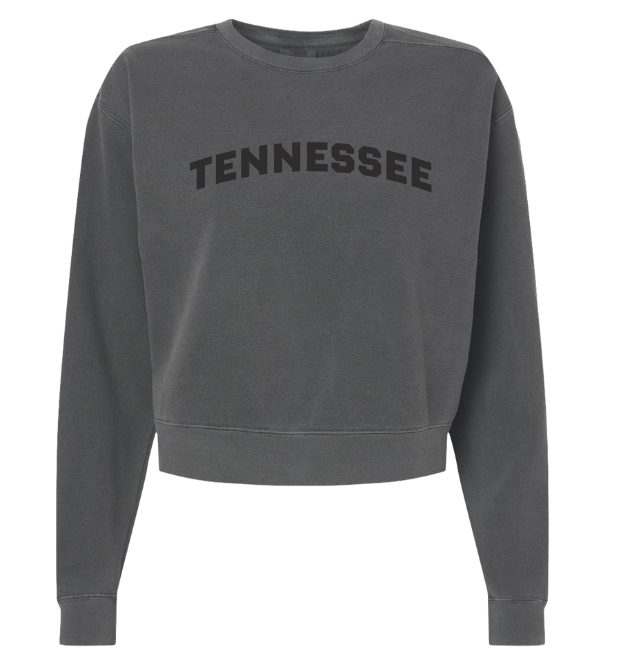 Ladies TN Block Crop Sweatshirt