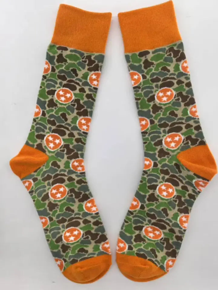Socks - Camo Tri-Star - Nothing Too Fancy