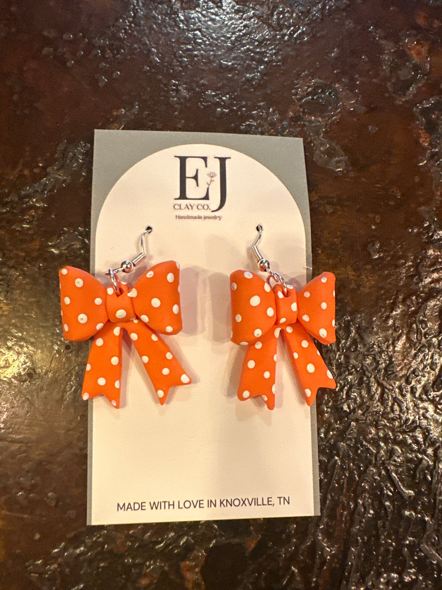 Tennessee Bow Earrings