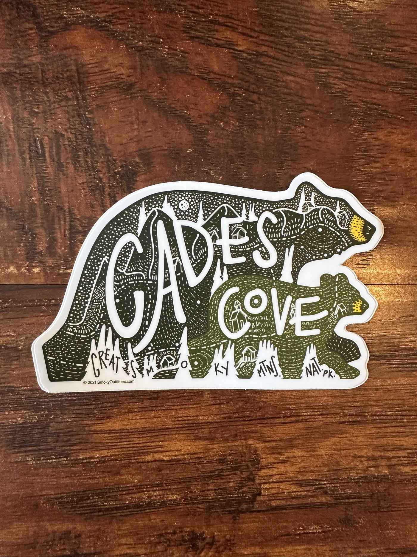 Cades Cove Bears Sticker