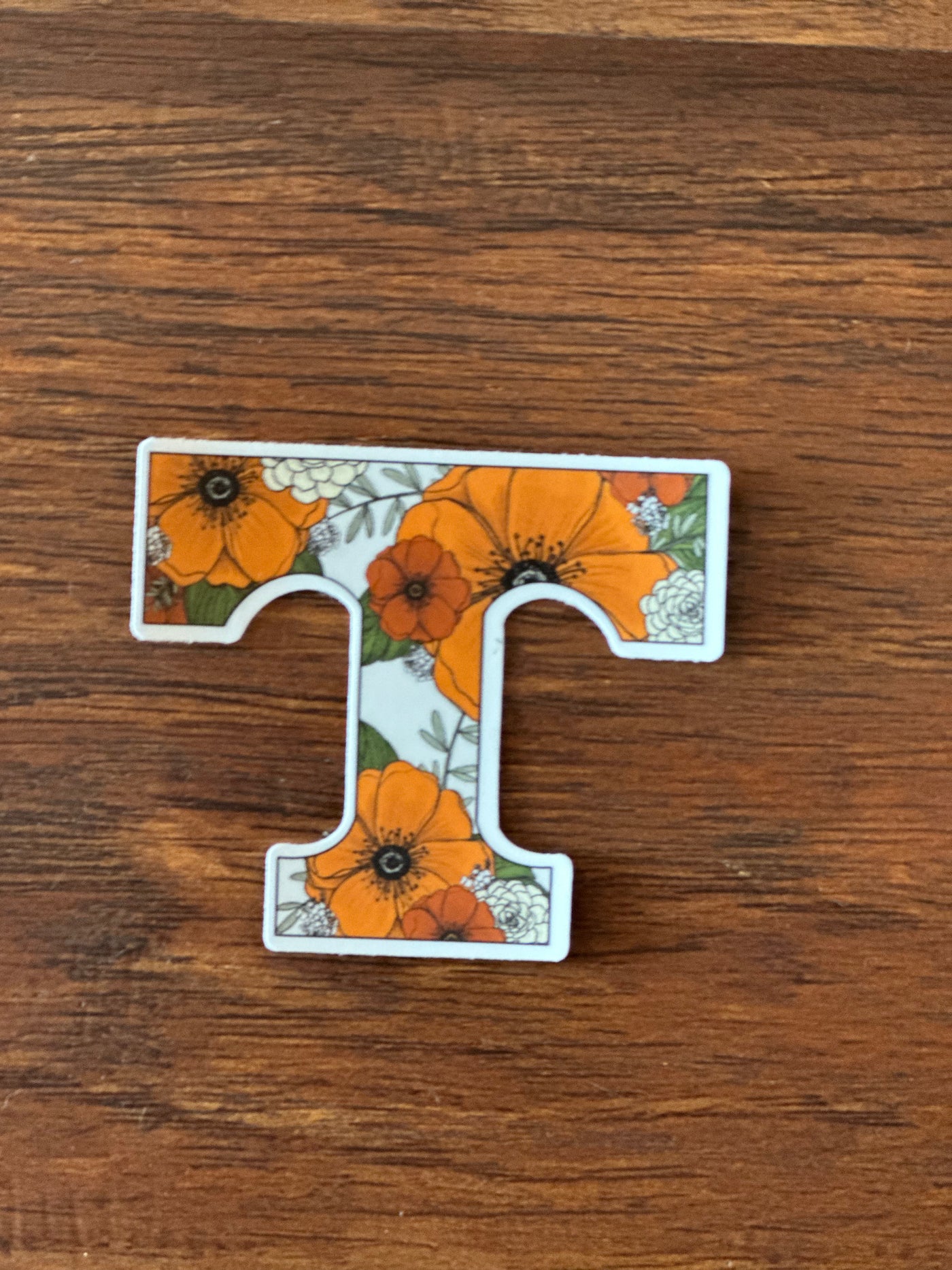 Power T Floral Sticker
