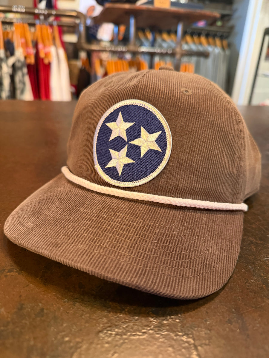 Corduroy Cap with Tri-Star Patch