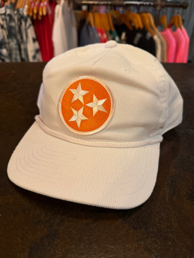Corduroy Cap with Tri-Star Patch