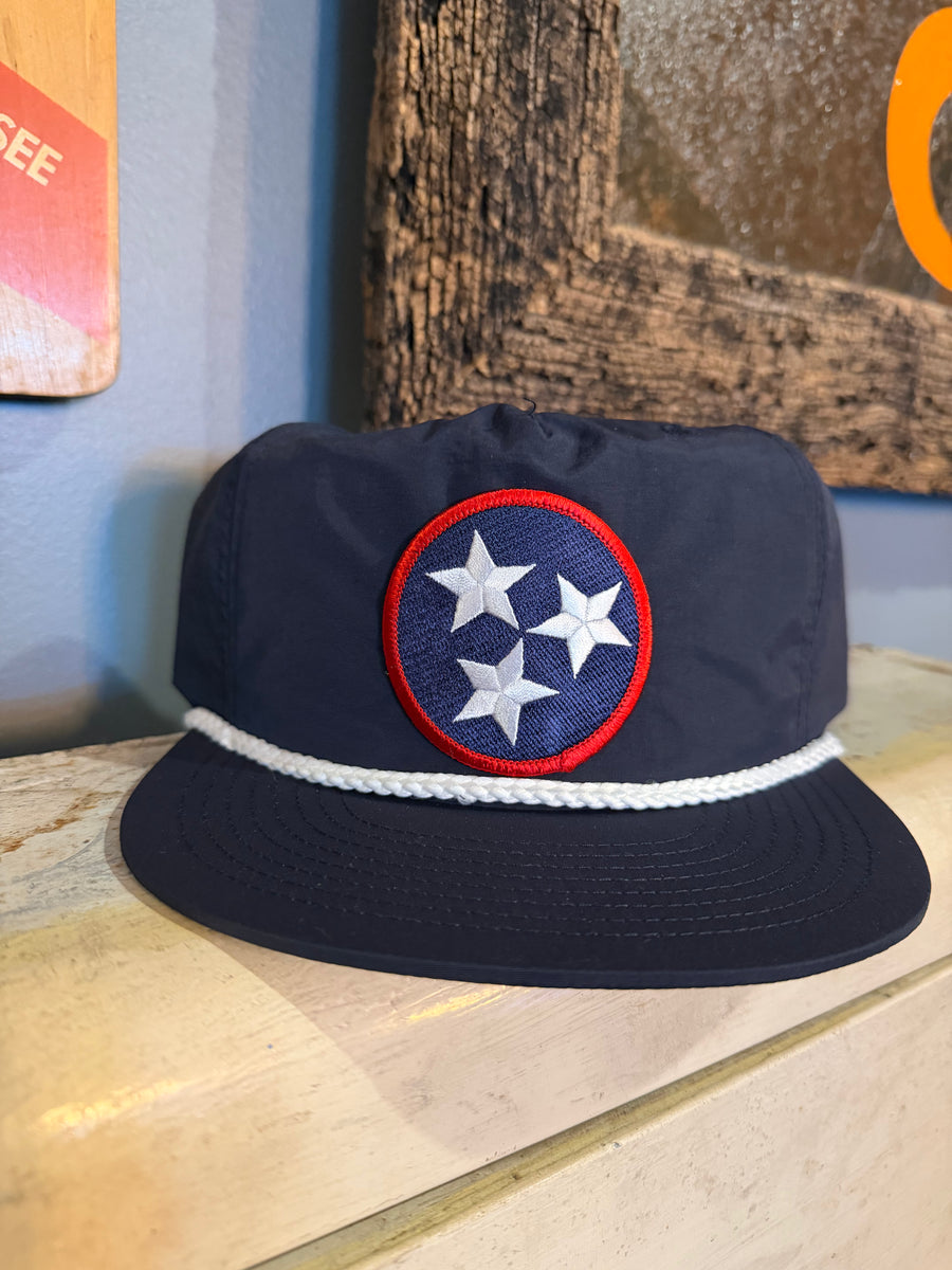 Red, White & Blue Tri-Star Surf Cap