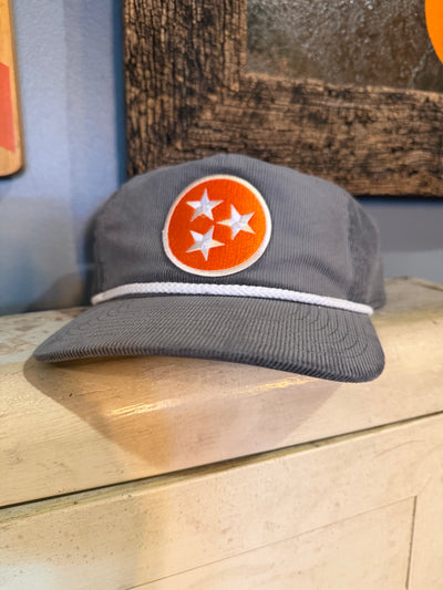Corduroy Cap with Tri-Star Patch