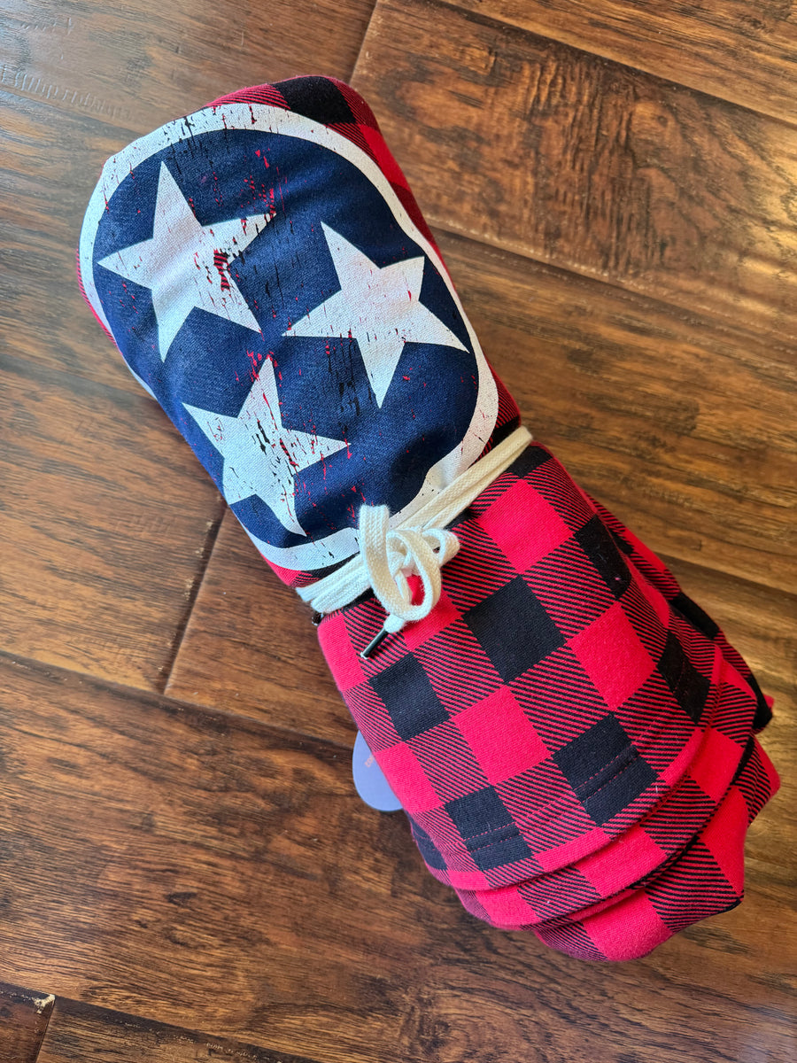 Tri Star Blanket -Buffalo/Blue