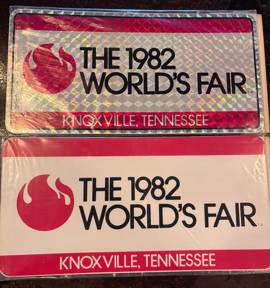 1982 World's Fair License Plate