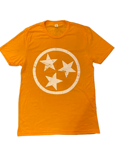 White on Orange Tri-Star - SALE!