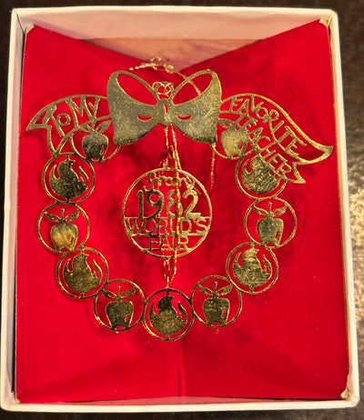 Vintage 1982 World's Fair Ornament