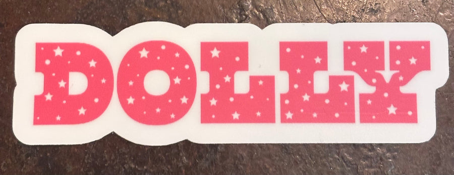 Dolly in Stars Sticker