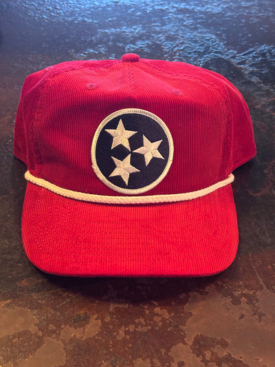 Corduroy Cap with Tri-Star Patch