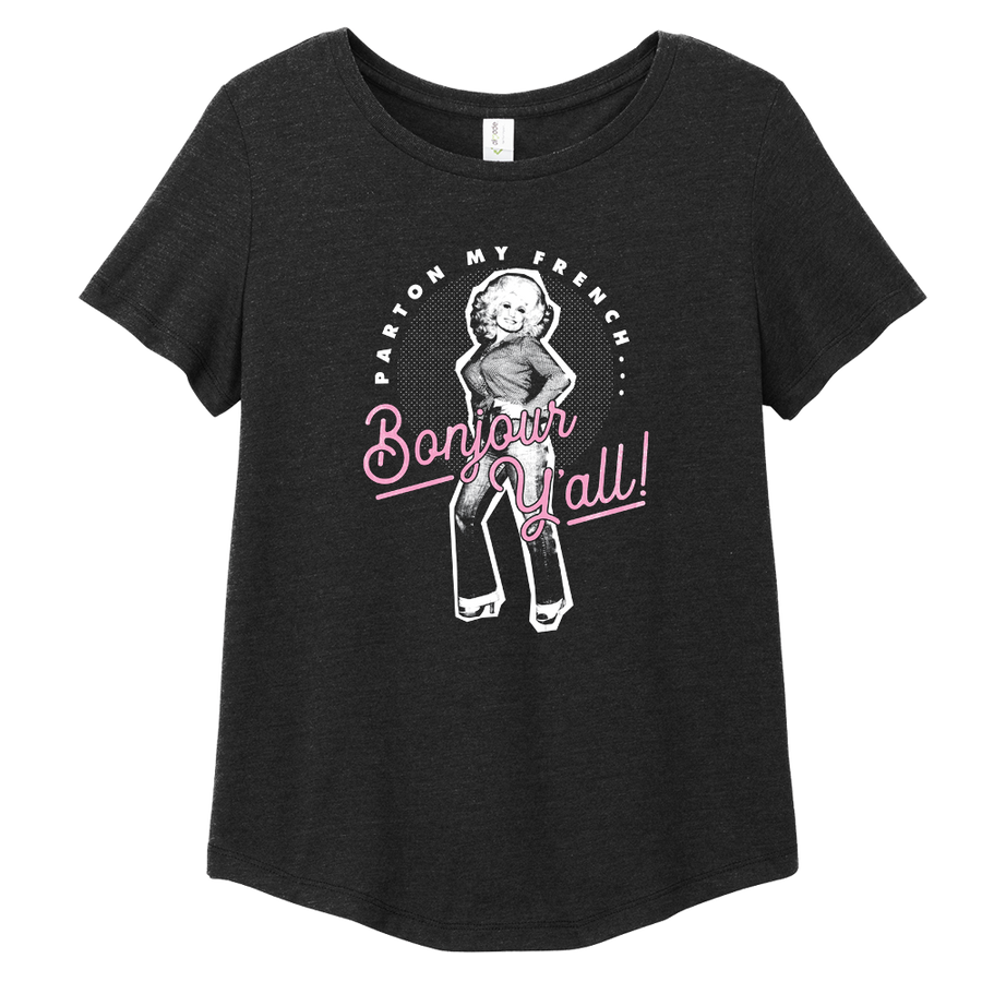 Ladies Bonjour Y'all - Scoop Neck - SALE!