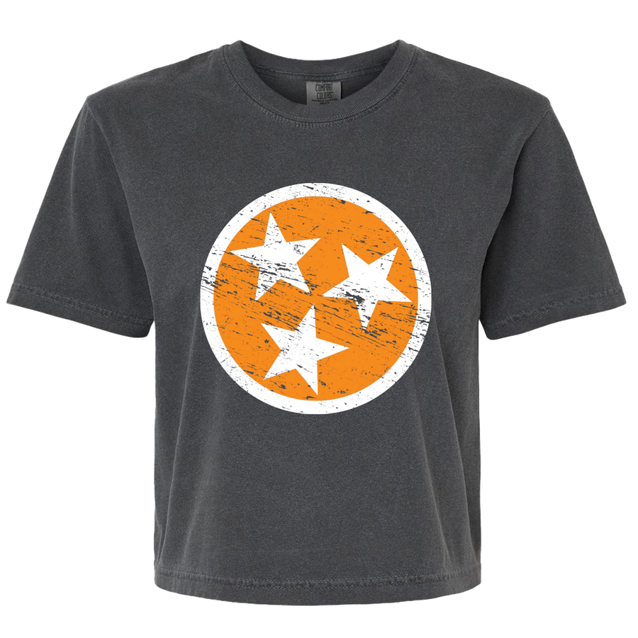 Ladies Tri-Star Crop Top