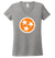 Ladies V-Neck Orange Flag on Grey