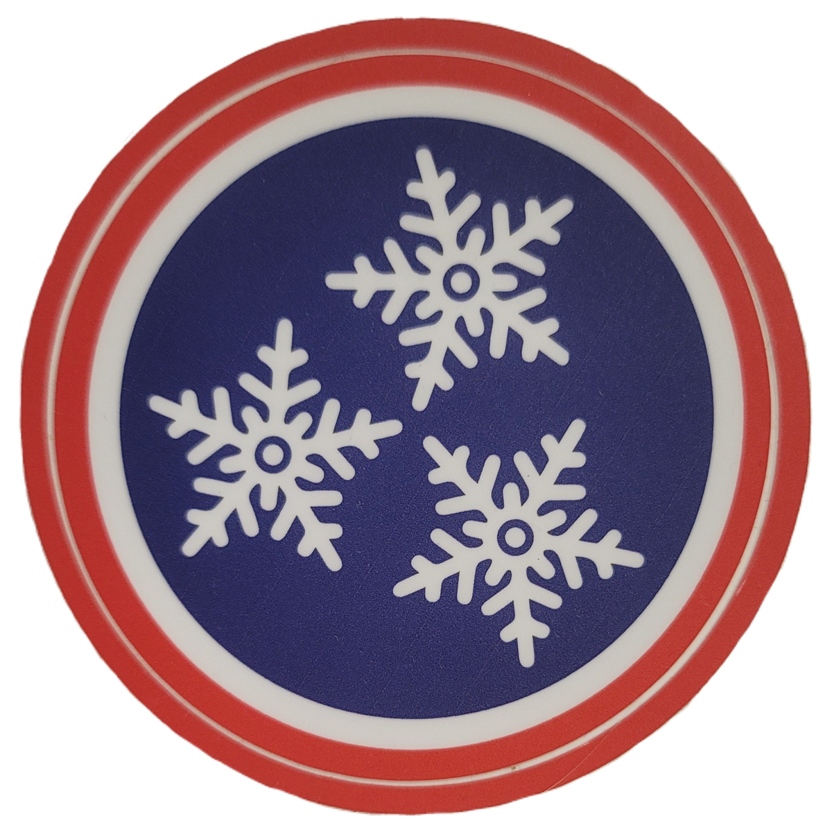 Tri-Star Snowflake Sticker