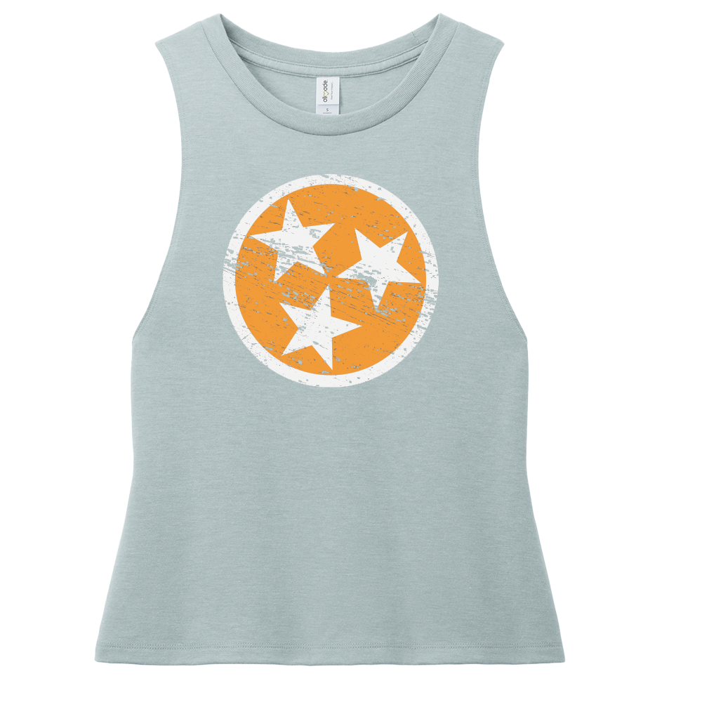 Ladies Orange Tri-Star Tank