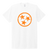 Orange Tri-Star on White