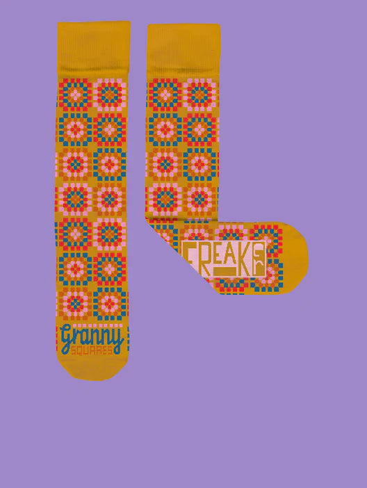 Granny Squares Freaker Feet Socks