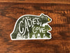 Cades Cove Loopy Bear Sticker