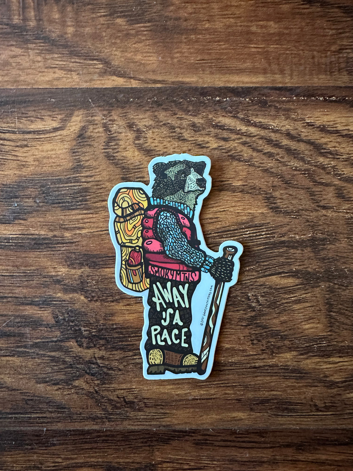 Away is a Place Bear Sticker