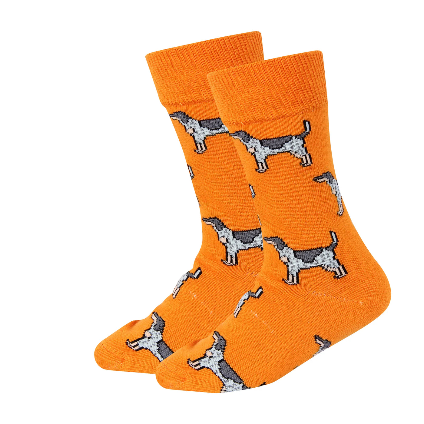 Kids Socks - Smokey on Orange