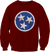 Red Tri-Star Crew Neck Sweatshirt