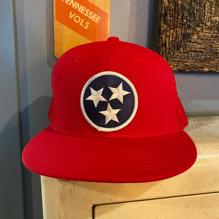 Blue & White Tri-Star Snapback Hat