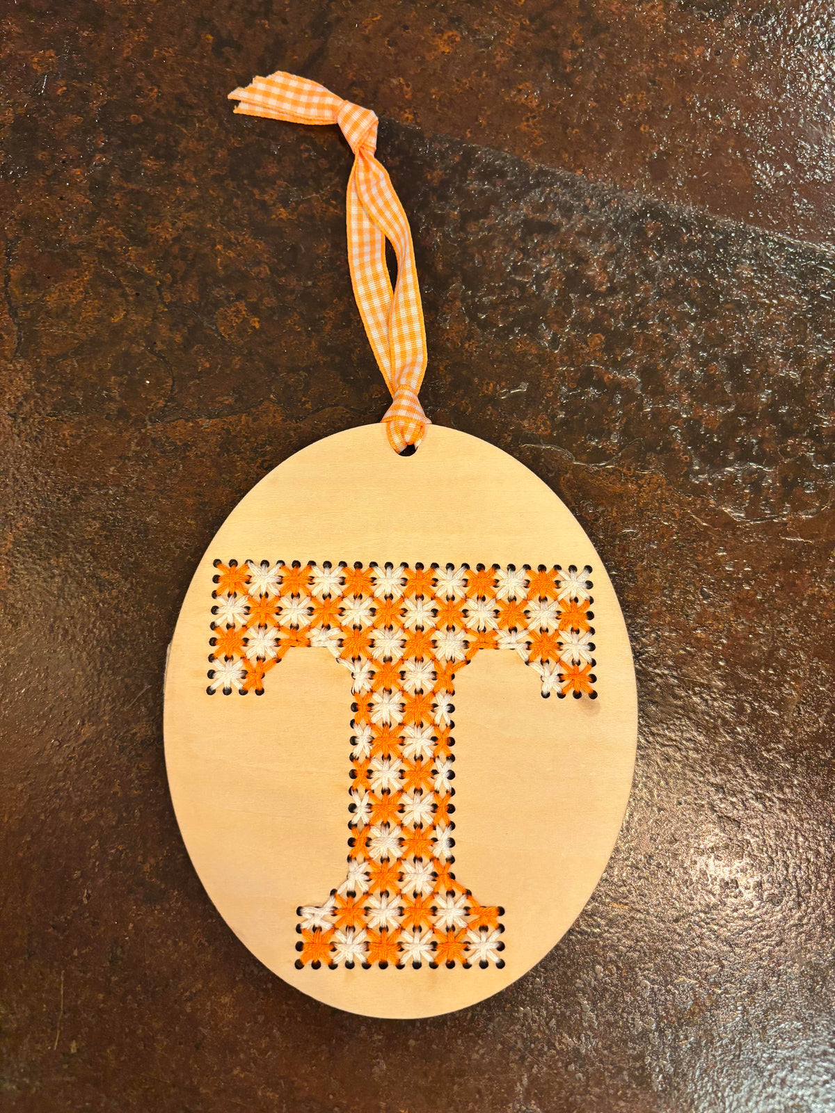 Stitched Power T Ornament