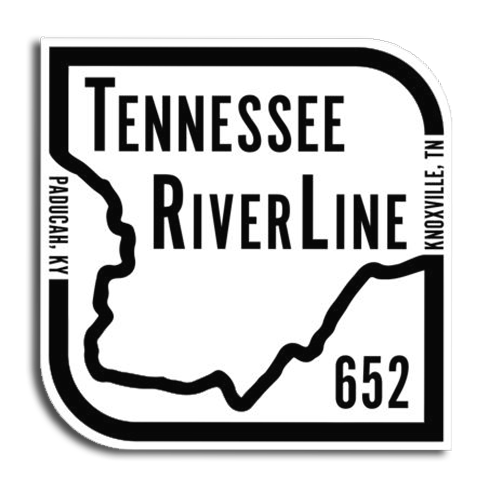 TRL Logo Sticker - White with Black