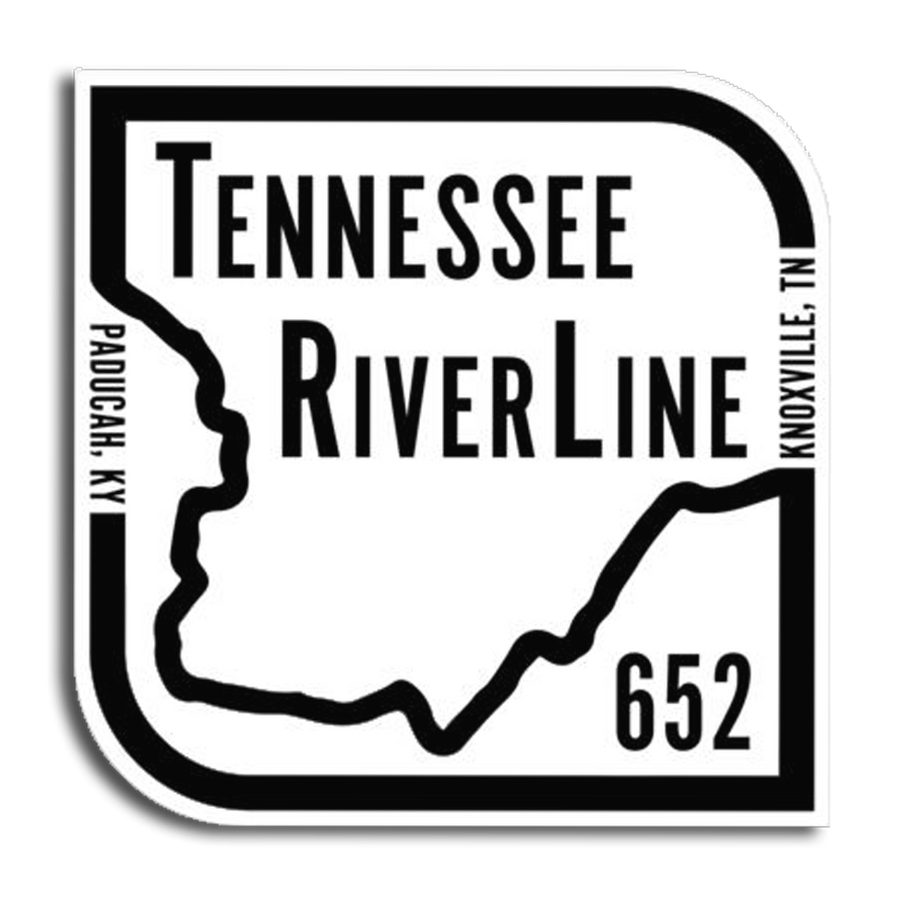 TRL Logo Sticker - White with Black  Decal - Nothing Too Fancy