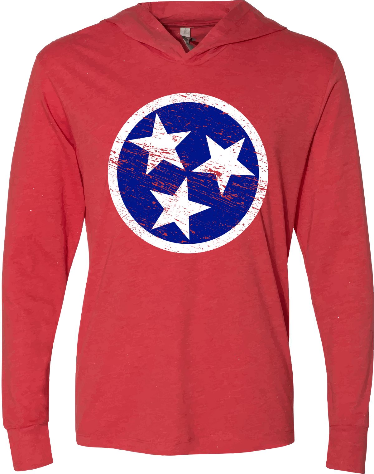 Red Tri-Star T-Hoodie
