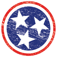 TN Flag Decal  Decal - Nothing Too Fancy