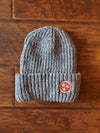 Gray & White Speckled Beanies with Tri-Star Patch  Hat - Nothing Too Fancy