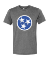 TN Flag - Blue on Gray  T-Shirt - Nothing Too Fancy