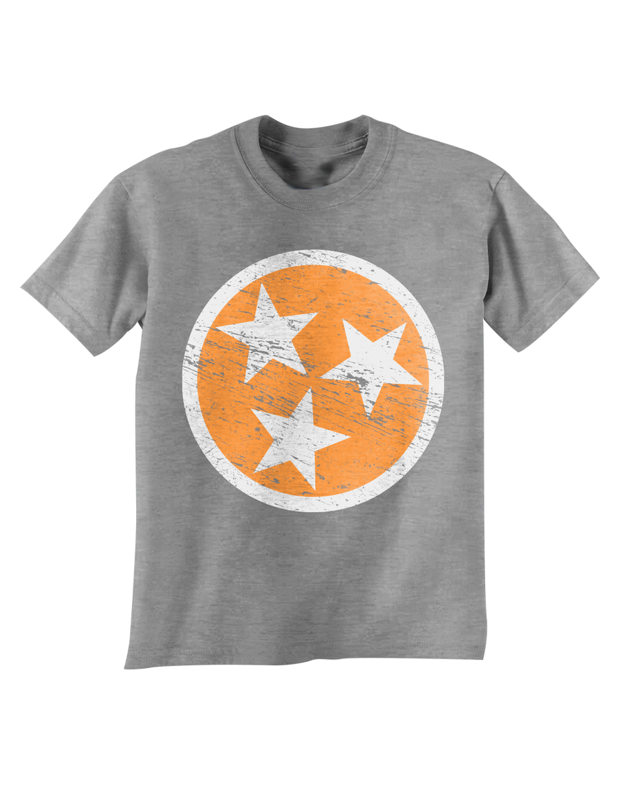 Kids TN Flag - Gray  T-Shirt - Nothing Too Fancy