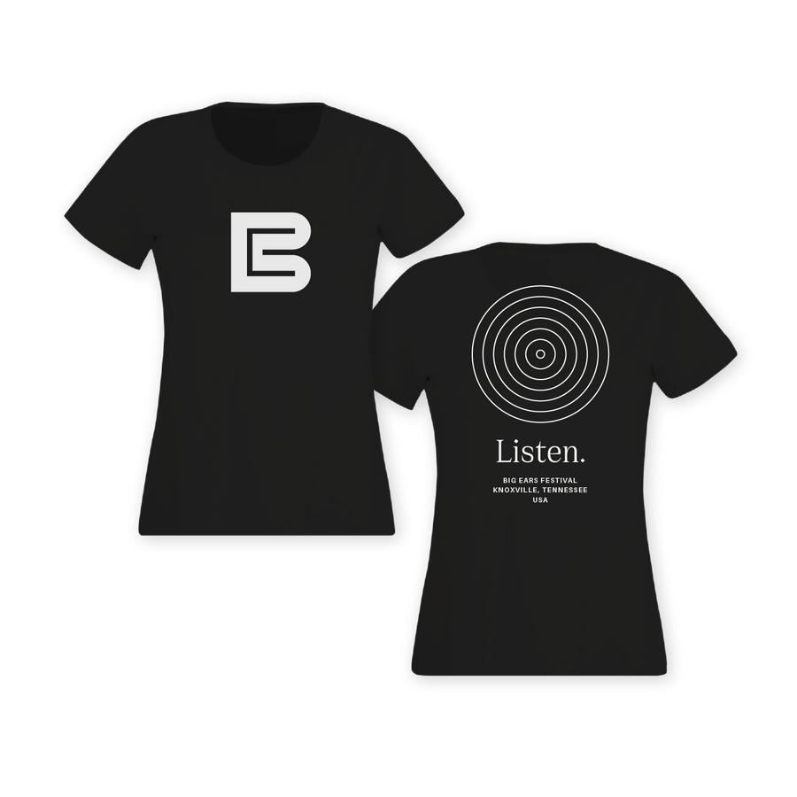 Ladies Listen Tee - Black