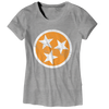 Ladies TN Flag - Gray w/ Orange  T-Shirt - Nothing Too Fancy
