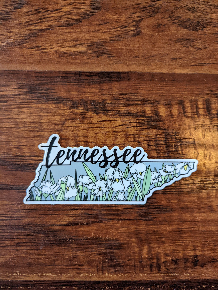 Tennessee Iris Sticker