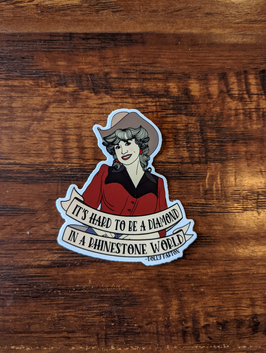 Dolly Diamond Sticker