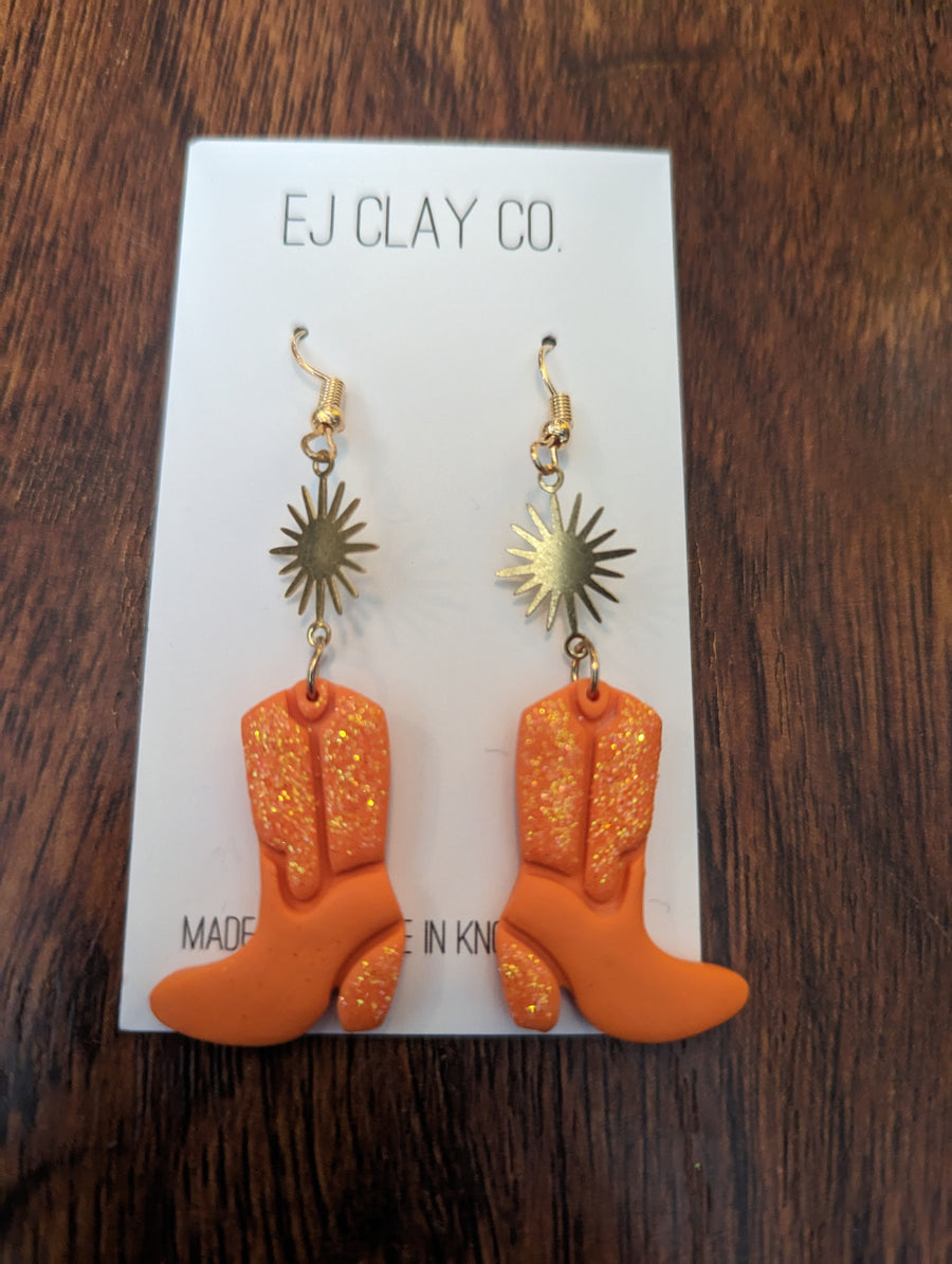 Cowboy Boot Dangle Earrings