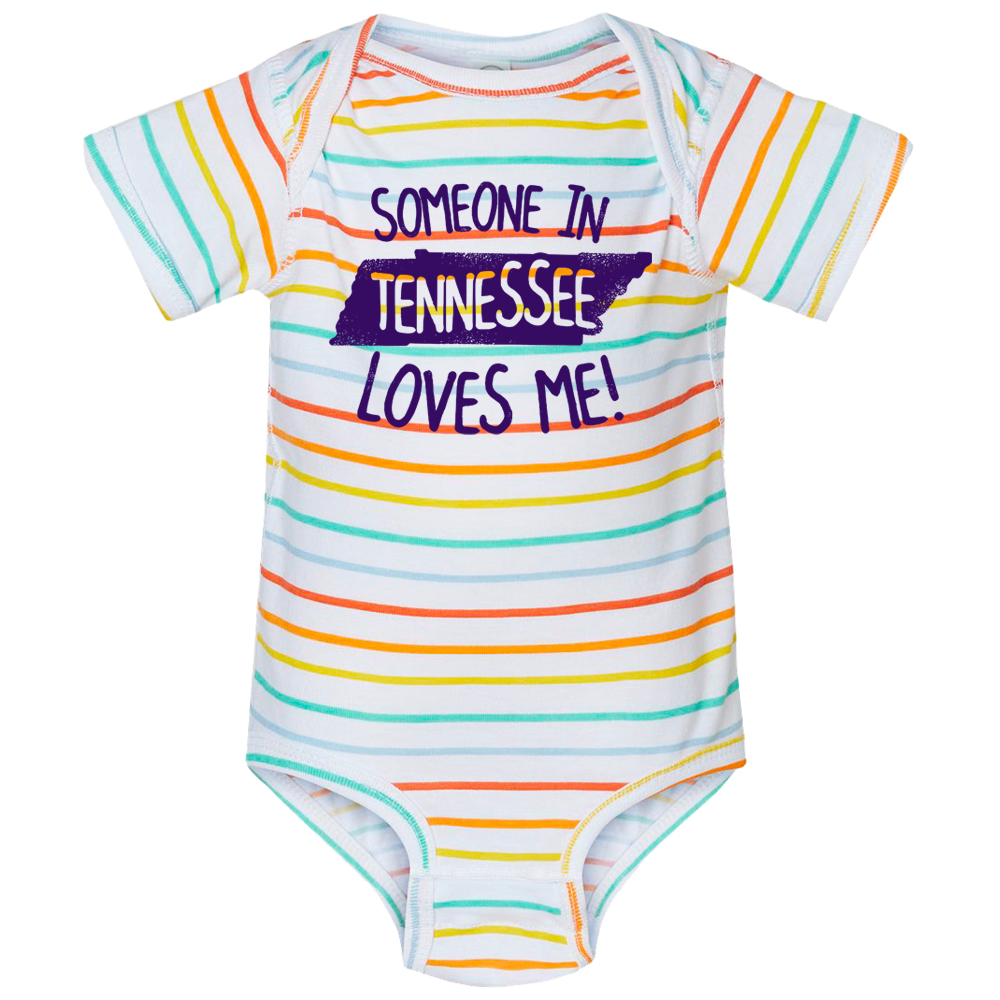 Someone In TN Loves Me Rainbow Onesie