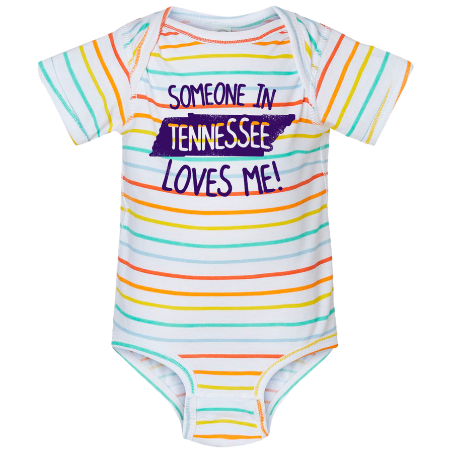 Someone In TN Loves Me Rainbow Onesie