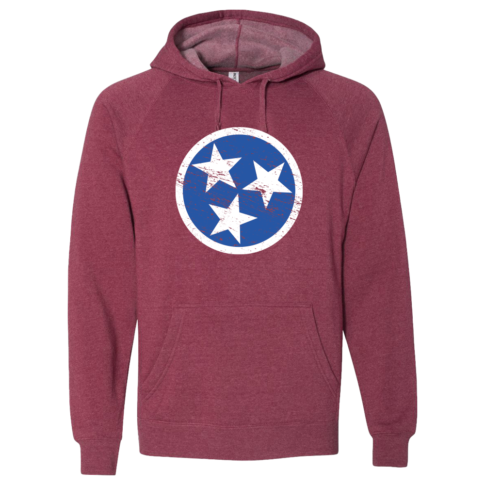 Crimson TN Flag Hoodie