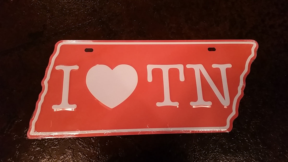 I Heart TN License Plate