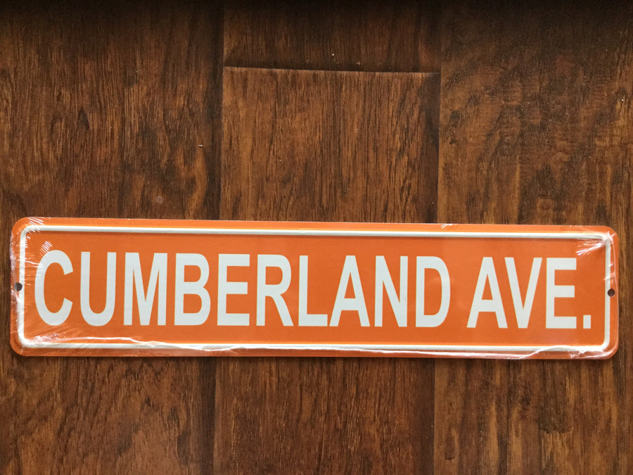 Cumberland Avenue Street Sign  Accessories - Nothing Too Fancy