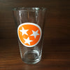 Orange Flag Pint Glass  glassware - Nothing Too Fancy