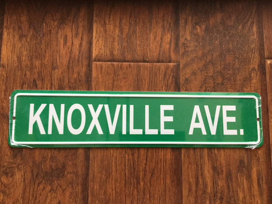 Knoxville Avenue Street Sign  Accessories - Nothing Too Fancy